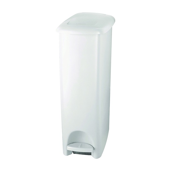 Rubbermaid FG295300 WHT Waste Basket, 6 qt Capacity, Plas