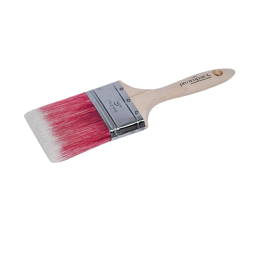 Pro-Impact WC 1160-3 Paint Brush, 3 in W, 3 in L Bristle, Polyester Bristle, Beaver Tail Handle