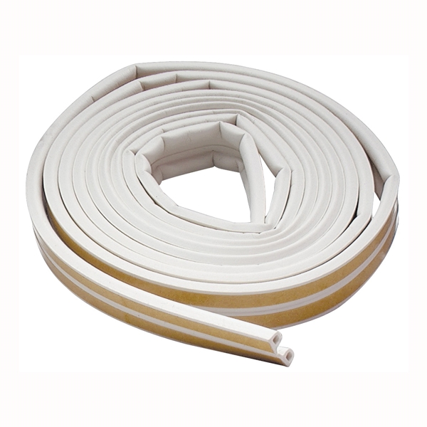 02576 Weatherstrip Tape, 3/8 in W, 17 ft L, EPDM, White