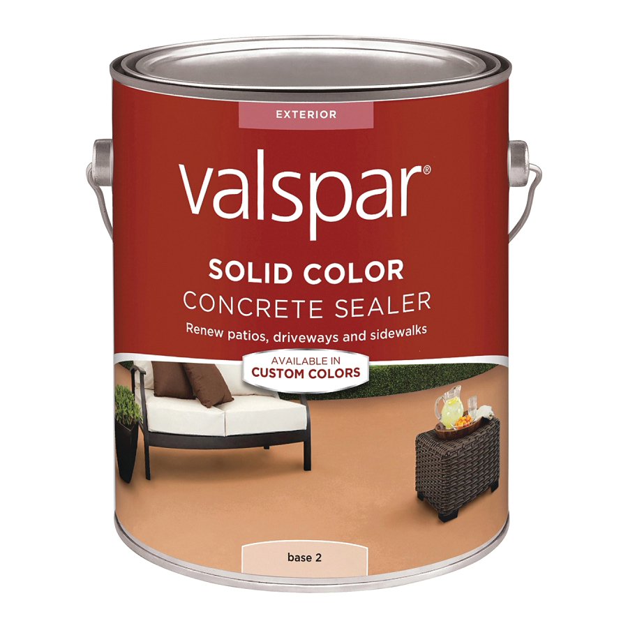 Valspar 82020 Series 024.0082022.007 Solid Color Concrete Sealer, White, Liquid, 1 gal Pail