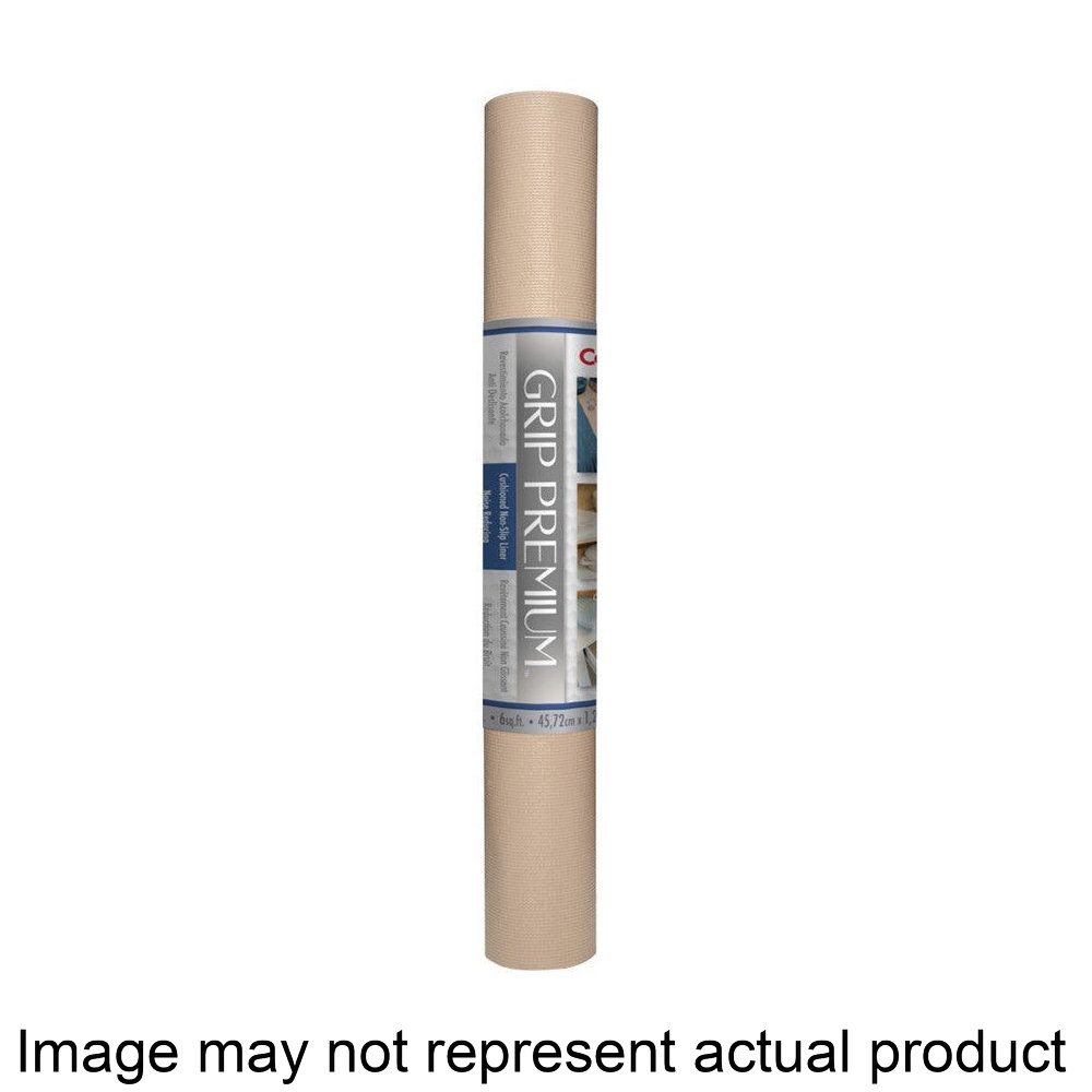 04F-C6U59-06 Shelf and Drawer Liner, 4 ft L, 18 in W, 1/8 in Thick, Vinyl, Taupe