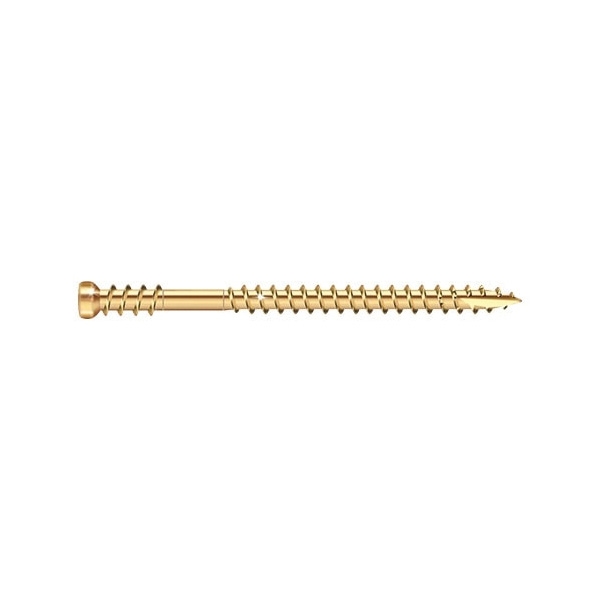 RT Series 16083 Screw, #8 Thread, 3-1/8 in L, Reverse Thread, Trim Head, Star Drive, Steel, 514 PAIL