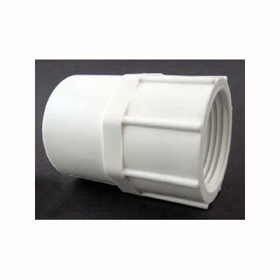 435562 Pipe Adapter, 1-1/4 in, Socket x FPT, PVC, White, SCH 40 Schedule, 150 psi Pressure