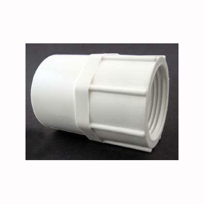 435564 Pipe Adapter, 2 in, Socket x FPT, PVC, White, SCH 40 Schedule, 150 psi Pressure