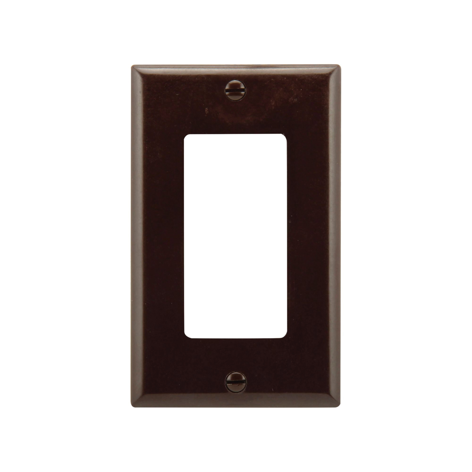 Eaton Cooper Wiring 2151 2151B-BOX Switch Wallplate, 4-1/2 in L, 2-3/4 in W, 1 -Gang, Thermoset, Brown, High-Gloss