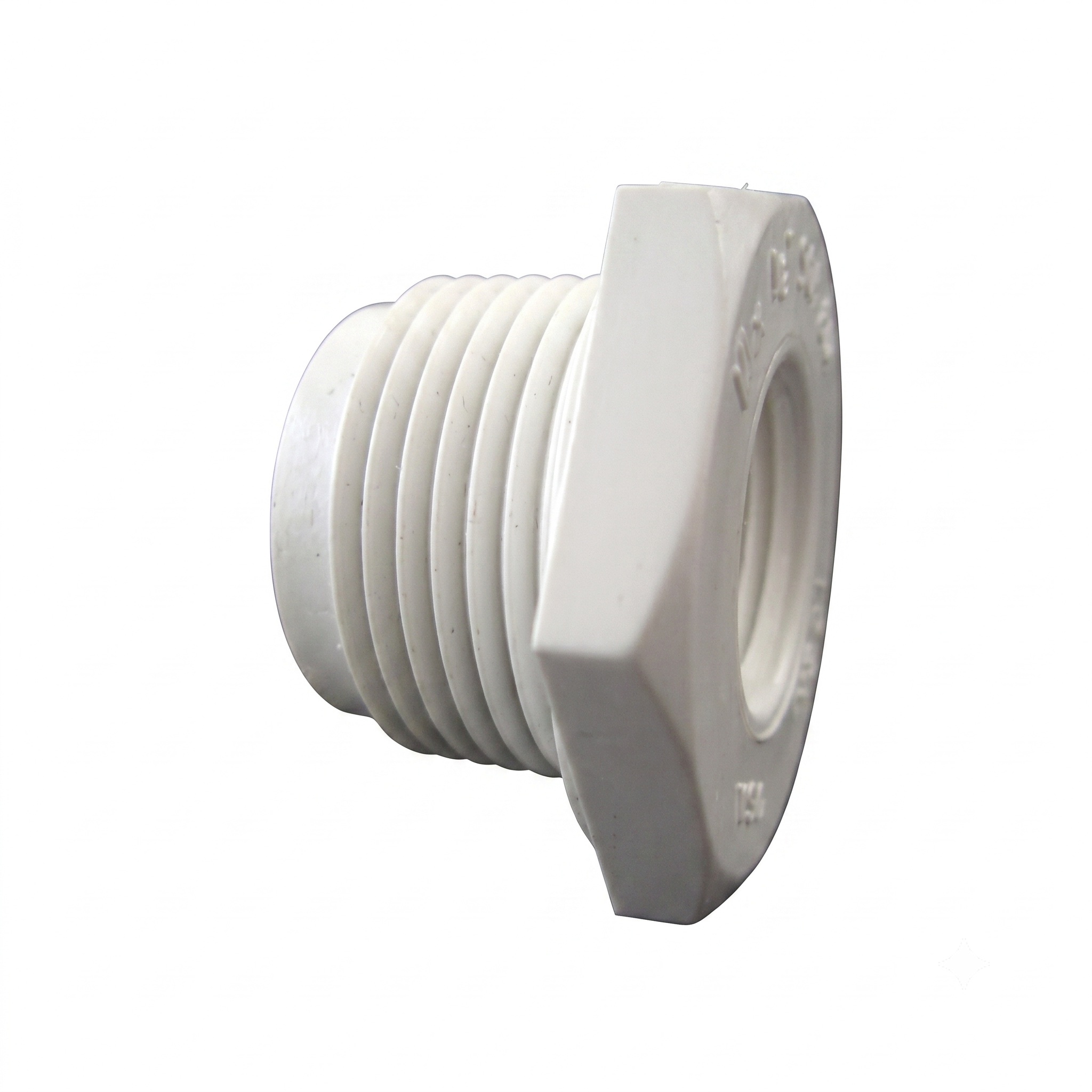 435701 Reducing Bushing, 1 x 1/2 in, MPT x FPT, PVC, White, SCH 40 Schedule, 150 psi Pressure