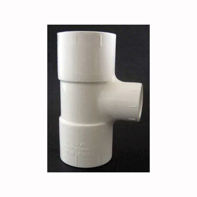 435871 Pipe Tee, 1-1/4 x 1 in, Socket x Socket x FPT, PVC, White, SCH 40 Schedule, 150 psi Pressure