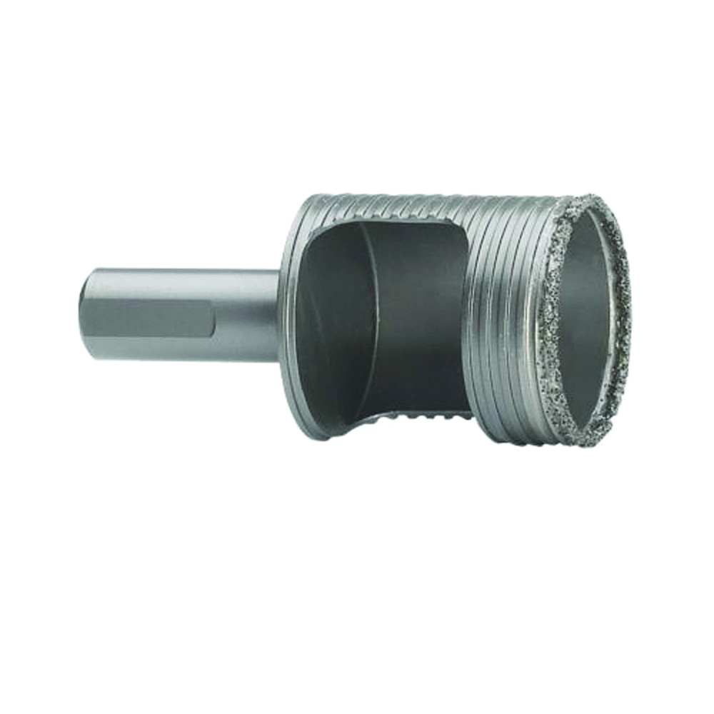 Diamond 1211416DGDS Hole Saw, 1 in Dia, 1-1/8 in D Cutting, 3/8 in Arbor, Diamond Cutting Edge