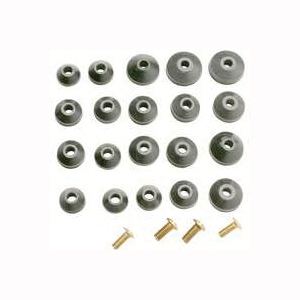 PP805-22 Beveled Faucet Washer Assortment, Brass/Rubber