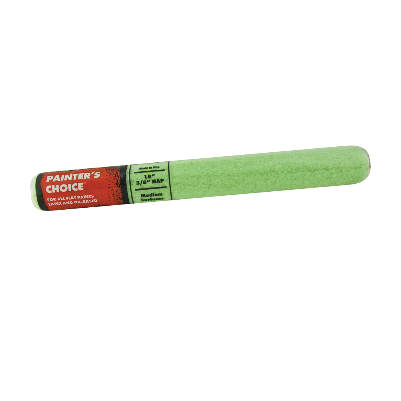 Painter's Choice R275-18 Roller Cover, 3/8 in Thick Nap, 18 in L, Fabric Cover, Mint Green