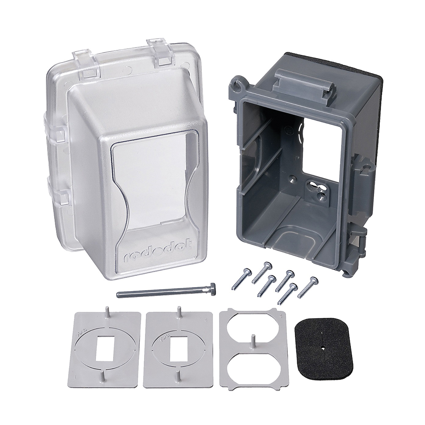 CKPL Cover, 6-5/32 in L, 4-11/16 in W, Rectangular, Polycarbonate (Plastic), Clear
