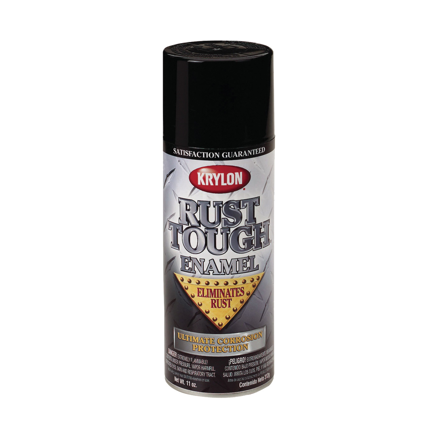 Rust Tough K09202007 Rust Preventative Spray Paint, Gloss, Black, 12 oz, Can