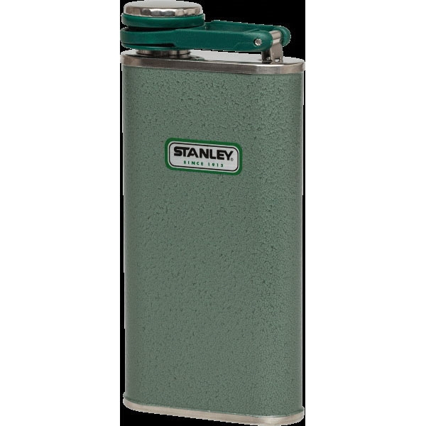 STANLEY Classic 10-00837-045 Flask, 8 oz Capacity, Stainless Steel, Hammertone Green - 1