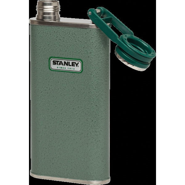 STANLEY Classic 10-00837-045 Flask, 8 oz Capacity, Stainless Steel, Hammertone Green - 2