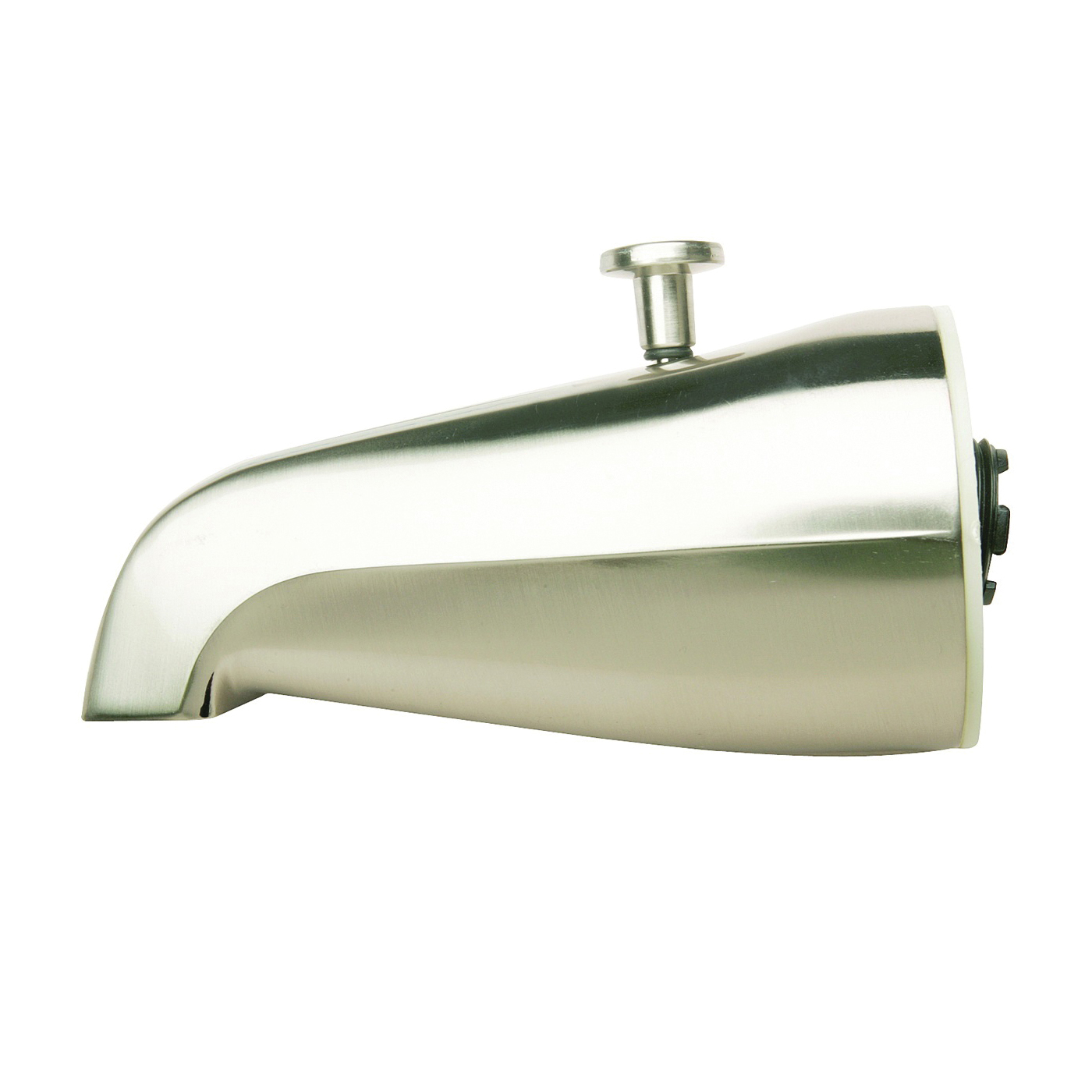 PP825-31BN Bathtub Spout, 16.9 in L, 3/4 in Connection, IPS, Brushed Nickel, For: 1/2 in or 3/4 in Pipe