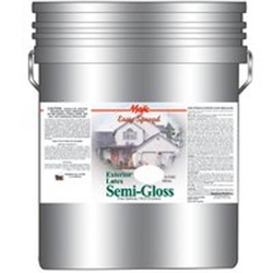 Majic Paints 8-2300-5 Latex Paint, Semi-Gloss Sheen, White, 5 gal, Pail, 300 sq-ft/gal Coverage Area - 1