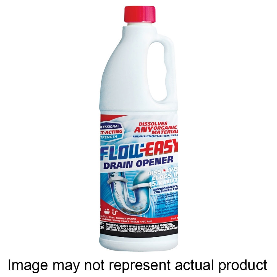 FE32 Drain Opener, Liquid, Dark Brown, 1 qt Bottle