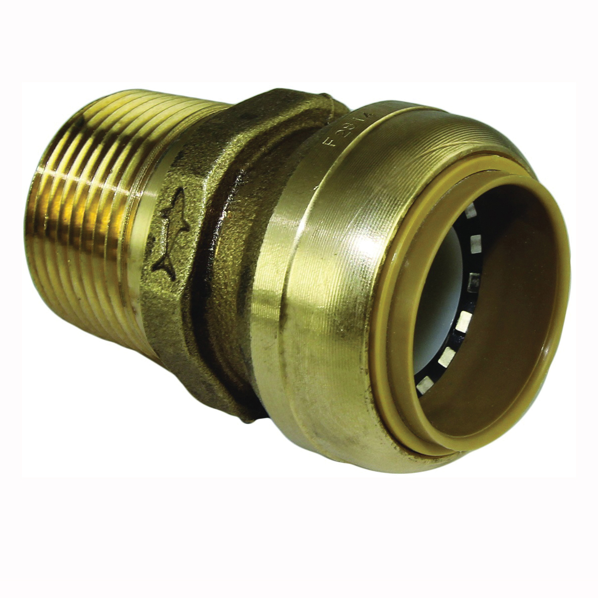 U140LFA Pipe Connector, 1 in, MNPT, Brass, 200 psi Pressure