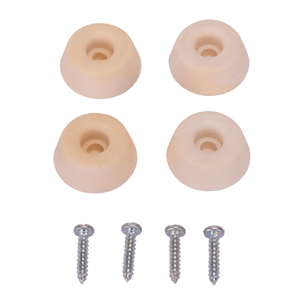 FE-S519-PS Furniture Bumper Pad, 1 in, Dome, Rubber