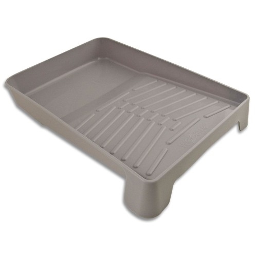 BR549-11 Paint Tray, 16-1/2 in L, 11 in W, 1 qt Capacity, Polypropylene Co-Polymer, Gray