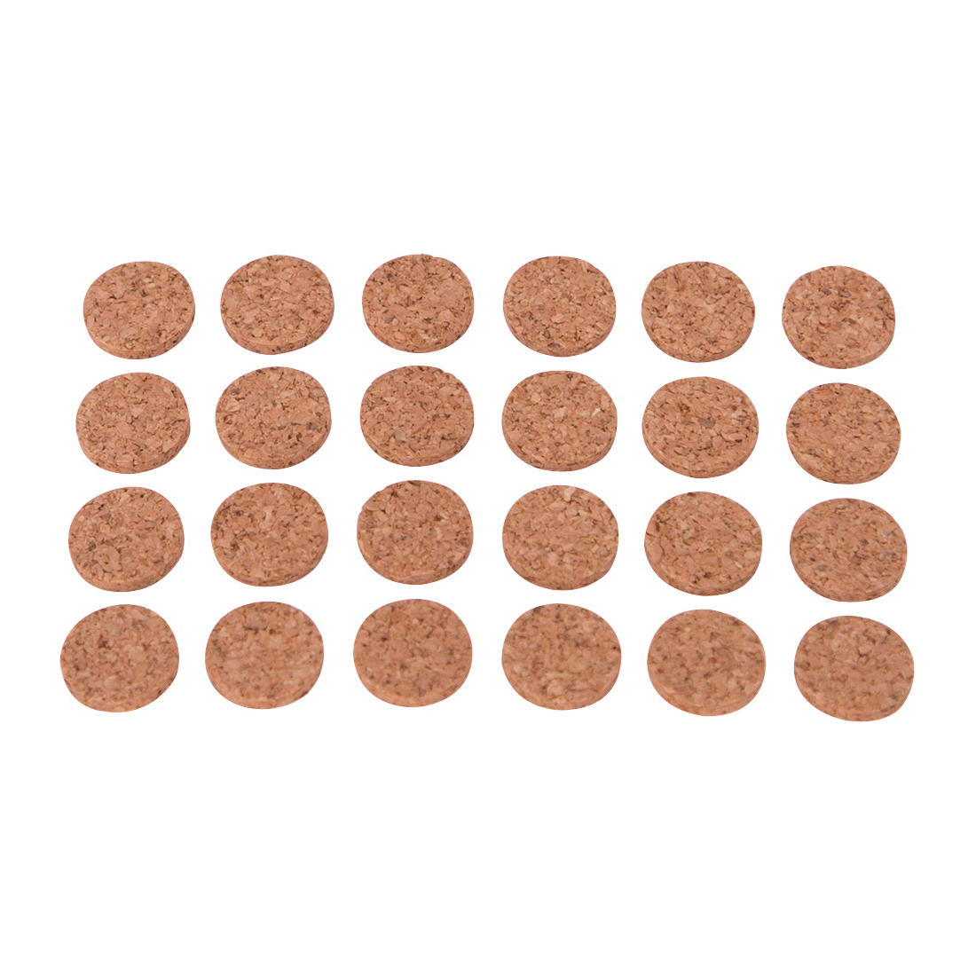 FE-50700-PS Furniture Pad, Cork, Wood, 1/2 in Dia, 5/64 in Thick, Round