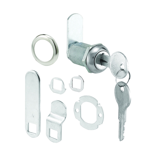 U 9945KA Drawer and Cabinet Lock, Keyed Lock, Y11 Yale Keyway, Stainless Steel, Chrome-Plated