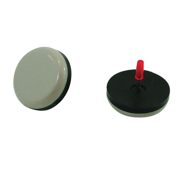 9469 Furniture Glide, Polyethylene, Black/Tan, 7/8 in Dimensions