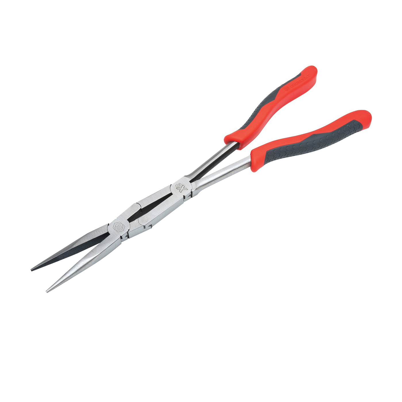 PSX200C Nose Pliers, 13.46 in OAL, 4 in Jaw Opening, Black/Red Handle, Comfort Grip Handle, 2-3/4 in L Jaw