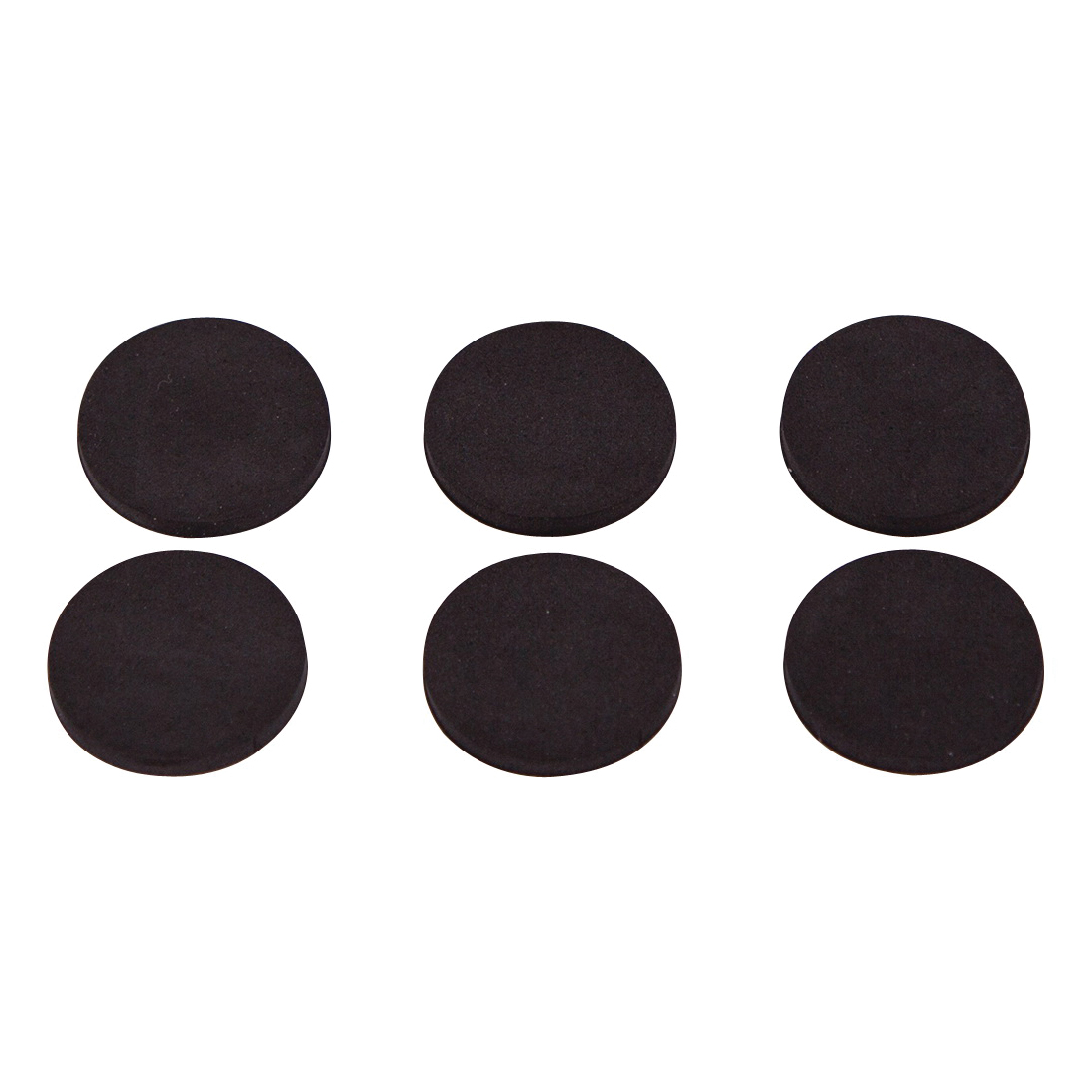 FE-50712-PS Furniture Gripper Pad, SBR, Black, 1 in Dia, 7/64 in Thick, Round