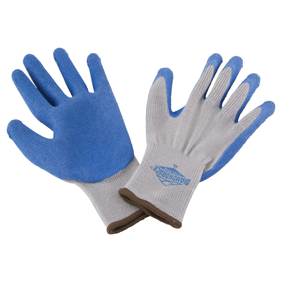 GV-SHOWA/XL Gripper Work Gloves, Unisex, 10-1/4 in L, Knit Liner Cuff, Rubber Latex Coating, Cotton/Latex
