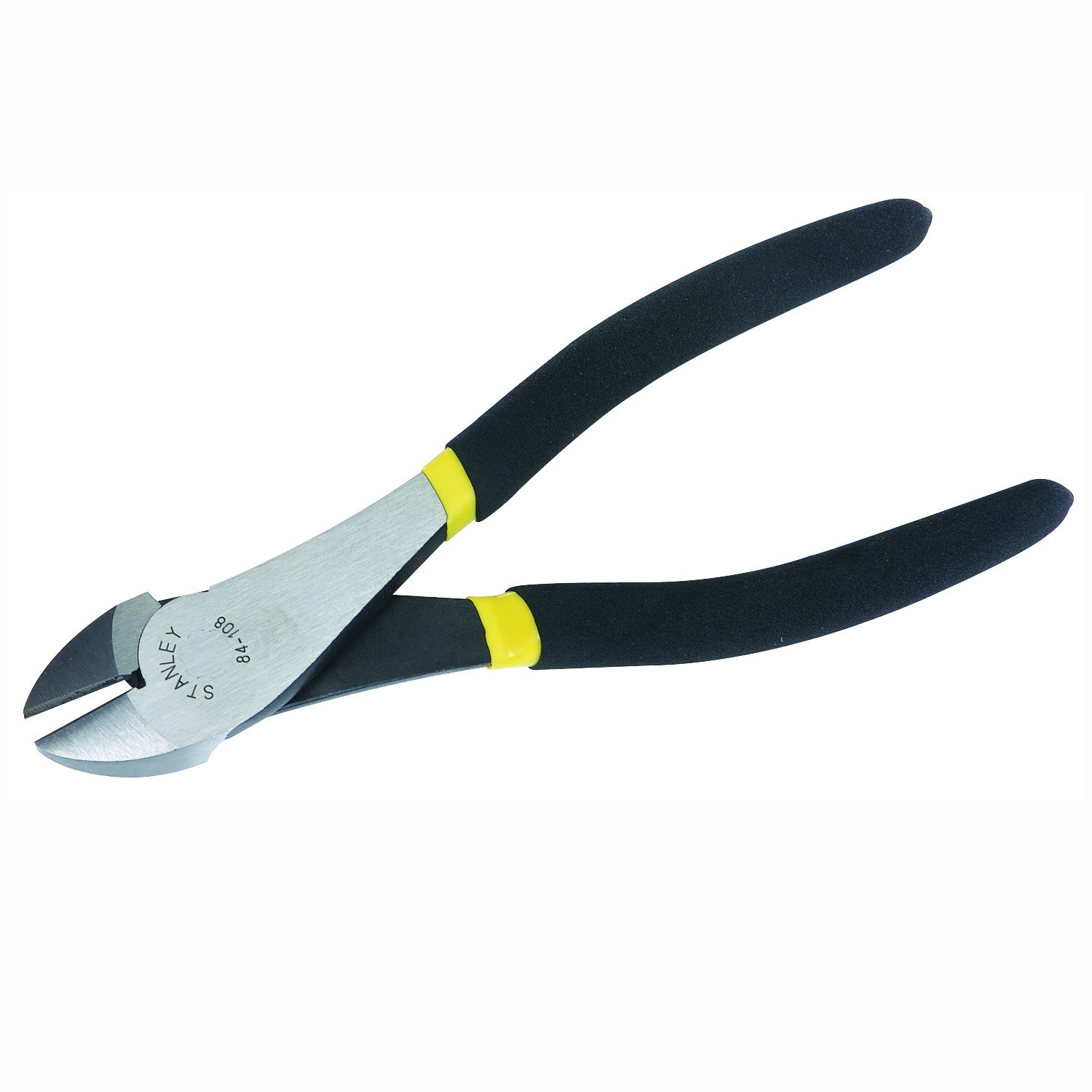STANLEY 84-104 Diagonal Cutting Plier, 5-3/4 in OAL, 1/3 in Cutting Capacity, Black Handle, Double Dipped Handle - 1