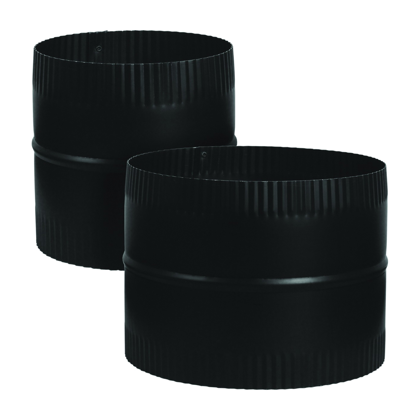 BM0047 Connector Union, 6 in, 4 in L, 24 ga Thick Wall, Steel, Black, Matte