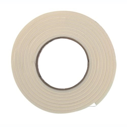 R534WH Foam Tape, 3/4 in W, 10 ft L, 5/16 in Thick, Rubber, White