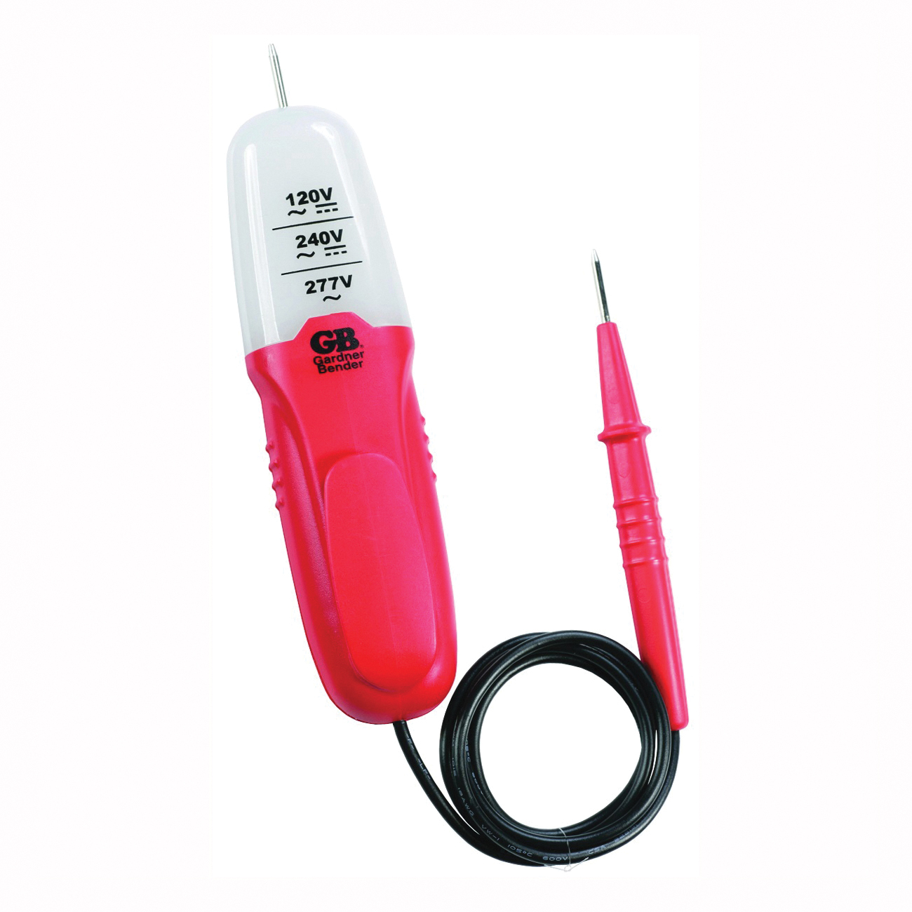 GET-3213 Tester, 120 to 277 V, LED Display, Functions: Voltage, Red