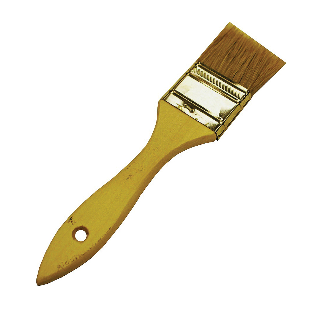 F5117-2-1/2 Paint Brush, 2-1/2 in W, Flat Brush, 1-5/8 in L Bristle, China Bristle, Plain-Grip Handle