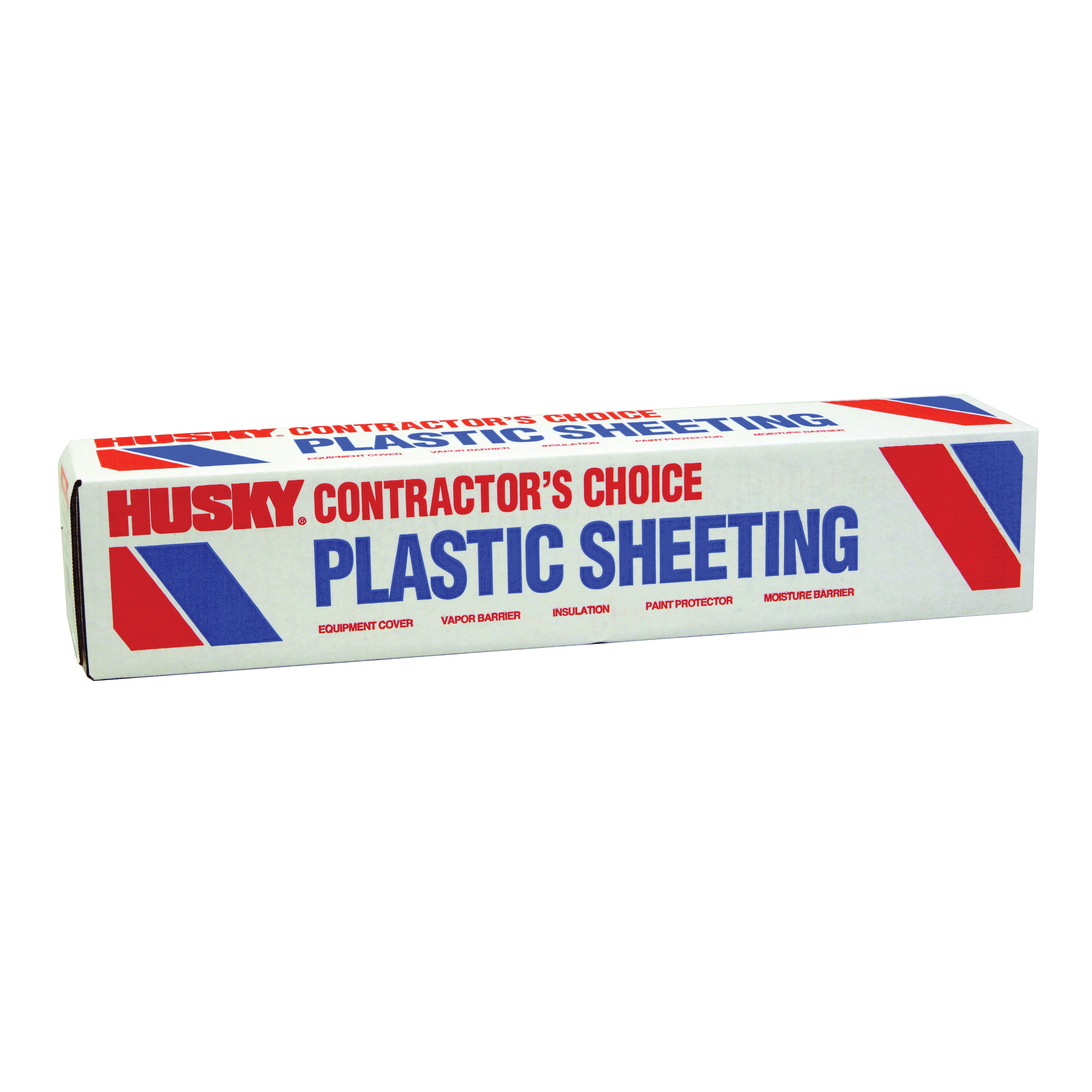 SW404C Painter's Sheeting, 100 ft L, 4 ft W, 4 mil Thick, Polyethylene Backing, Clear