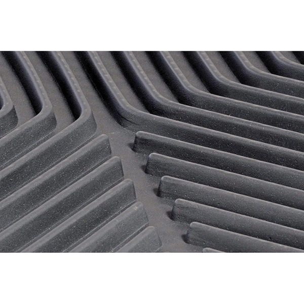 DEE ZEE DZ 90710 Floor Mat, 28 in L, 19 in W, Rubber Rug, Black - 1