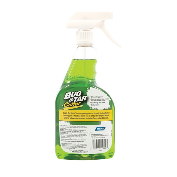 CAMCO 41392 RV Bug and Tar Cutter, 32 oz Spray Bottle, Liquid, Strong Citrus - 1