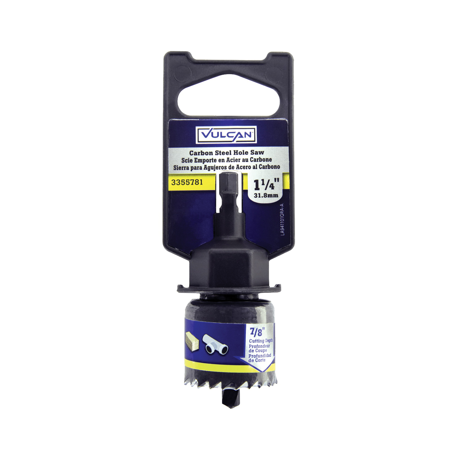 941101OR Hole Saw, 1-1/4 in Dia, 3/4 in D Cutting, 3 in Arbor, HCS Cutting Edge, 3 in Pilot Drill