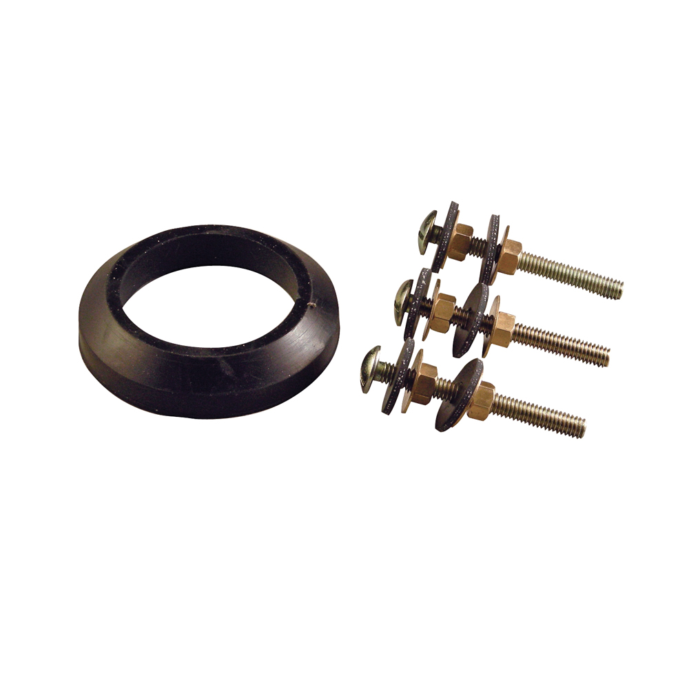 88913 Tank-To-Bowl Kit, Brass/Rubber/Steel, White, For: Mansfield Alto Toilets with 2 in Flush Valves