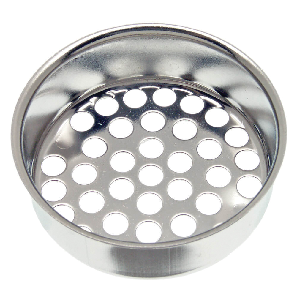 88949 Laundry Tray Cup, 1-1/2 in Dia, Stainless Steel, Chrome, For: Universal Sinks and Utility Tubs