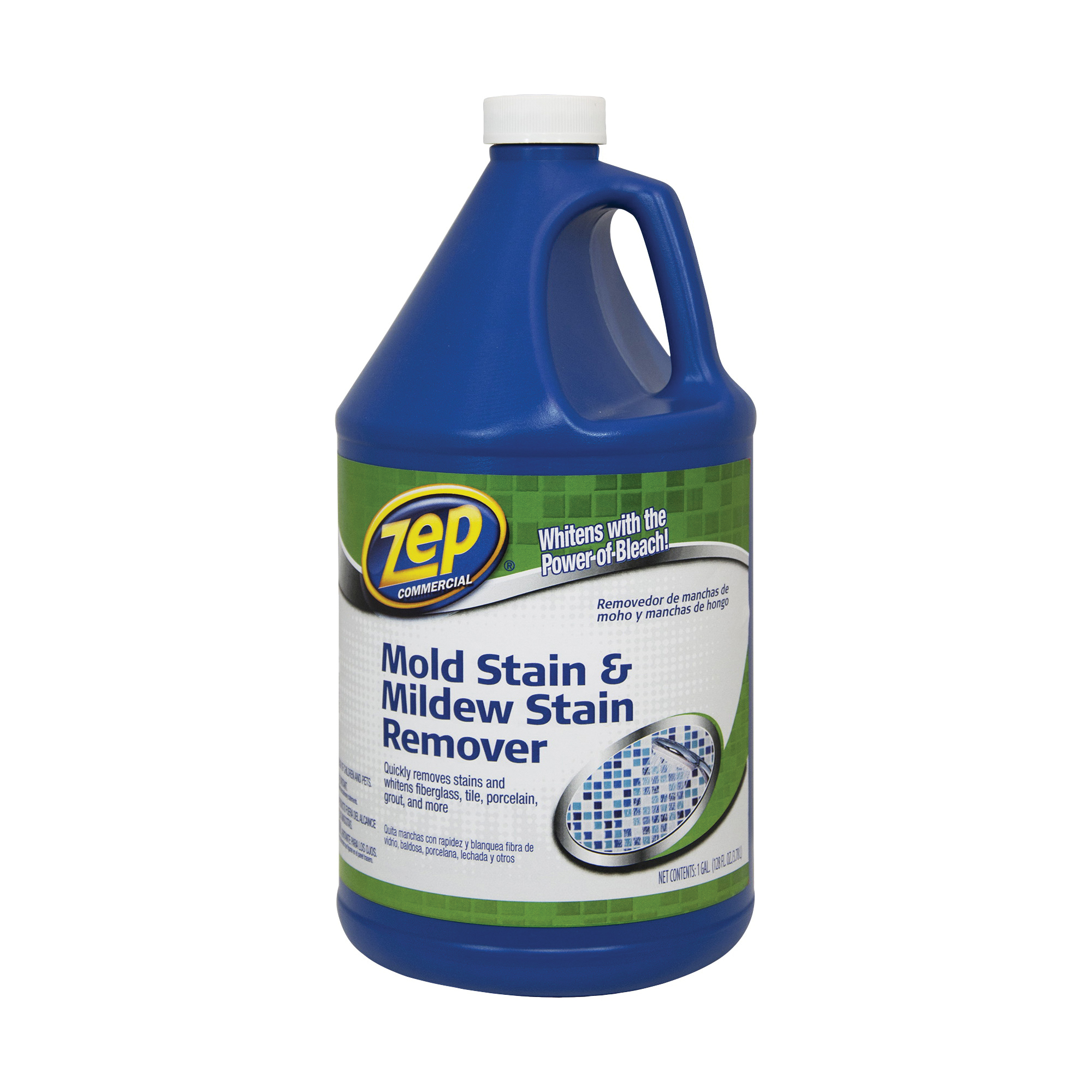 ZUMILDEW128 Stain Remover, 1 gal Bottle, Liquid, Slight Chlorine, Clear