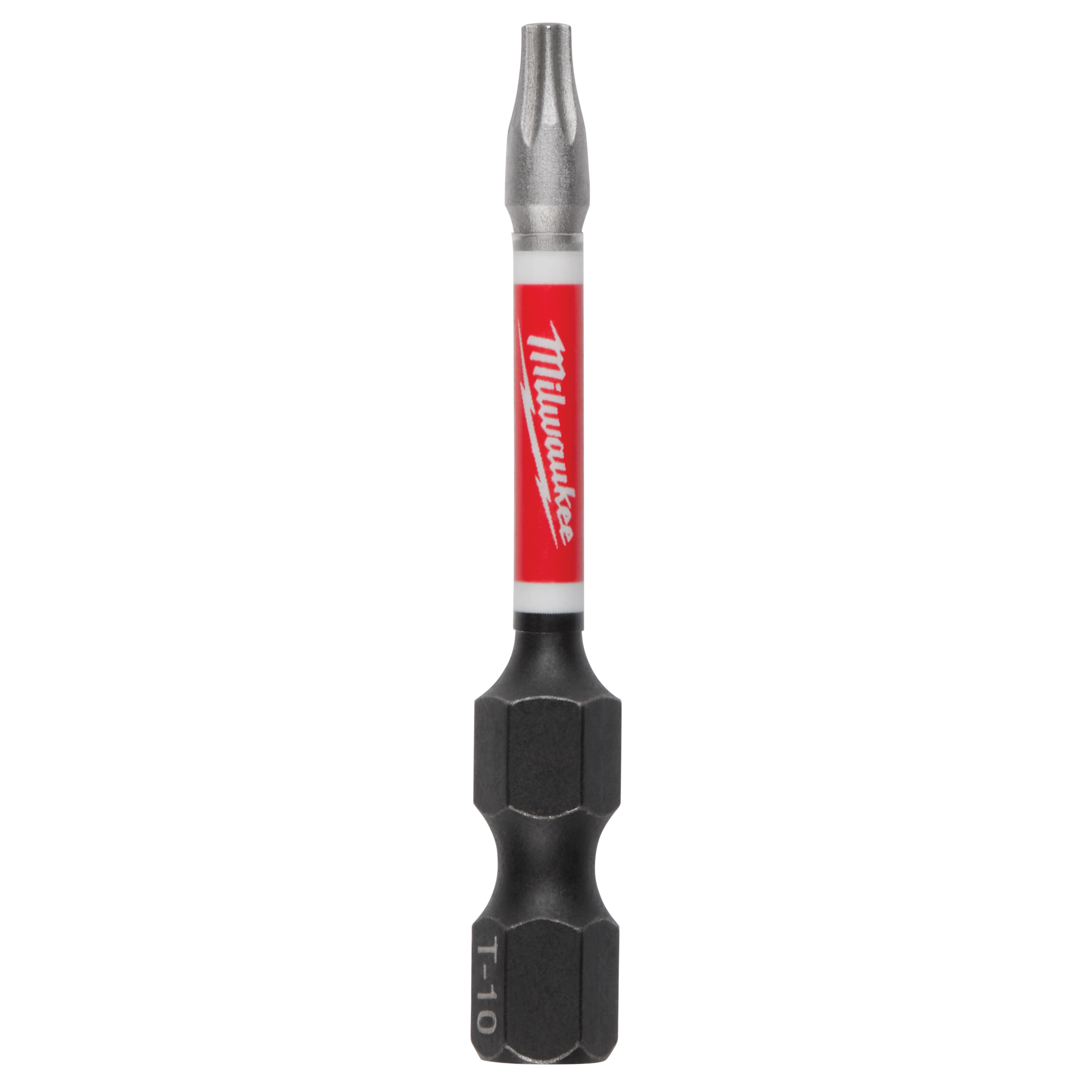 SHOCKWAVE 48-32-4482 Impact-Duty Power Bit, #10 Drive, Torx Drive, 1/4 in Shank, Hex Shank, 2 in L, Steel