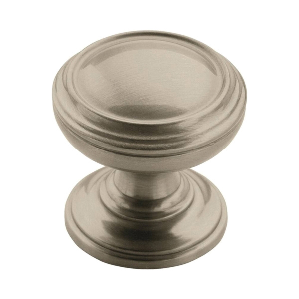 Revitalize Series BP55342G10 Cabinet Knob, 1-1/4 in Projection, Zinc, Satin Nickel