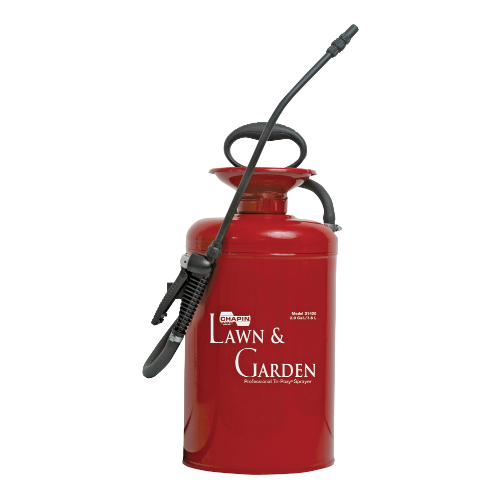 31420 Compression Sprayer, 2 gal Tank, Steel Tank, 42 in L Hose, Red