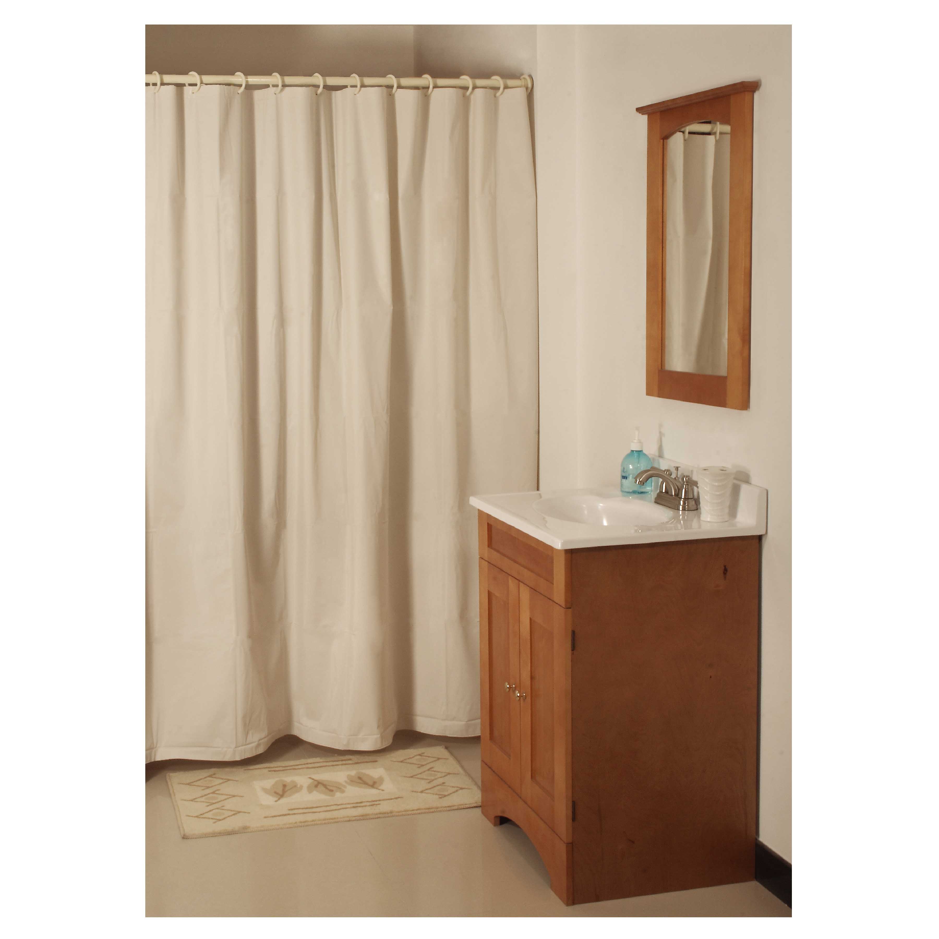 SD-MCP01-B3L Shower Curtain, Vinyl, Beige, Beige