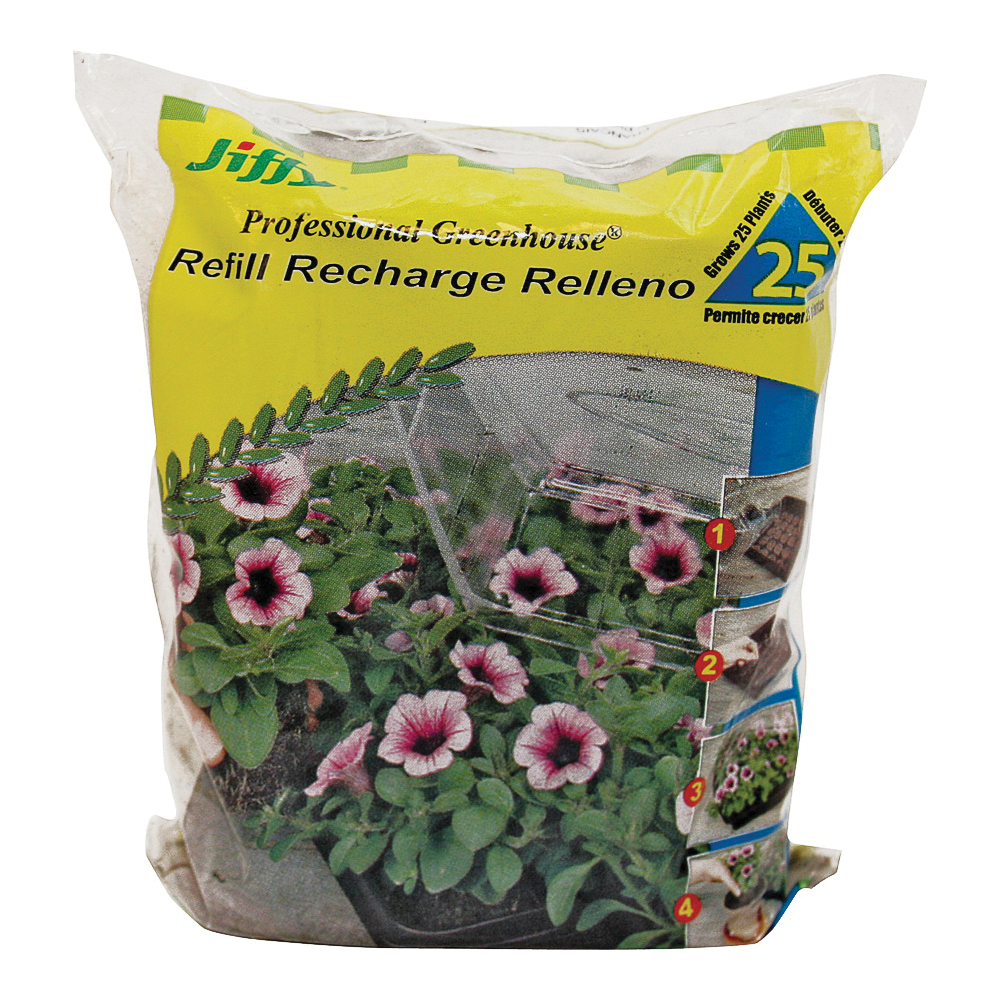 J4R25 Peat Pellet, 25 -Cell, Sphagnum Peat Moss, Brown