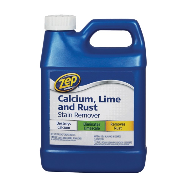 ZUCAL32 Calcium/Lime/Rust Cleaner, 32 oz, Liquid, Pungent, Light Yellow