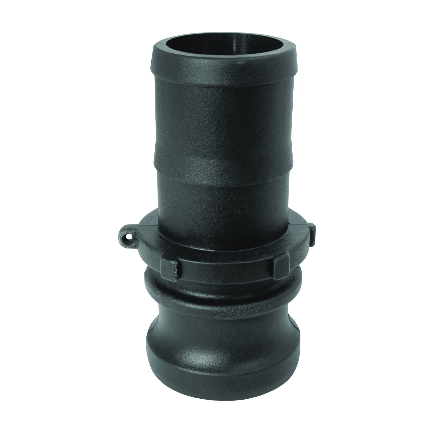 E Series 150E/GLP150E Cam Lever Coupling, 1-1/2 in, Male x Hose Barbed, Glass Filled Polypropylene