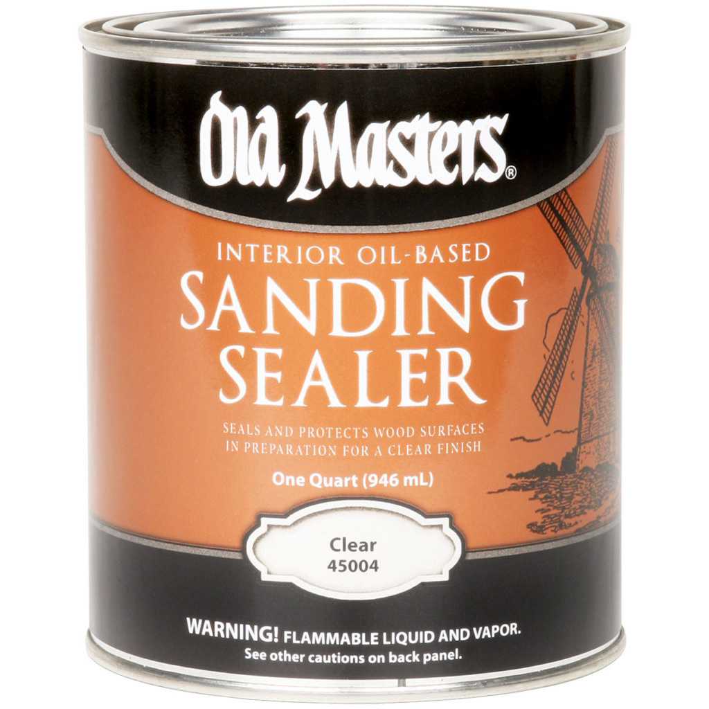 Old Masters 45004 Sanding Sealer, Clear, Liquid, 1 qt, Can
